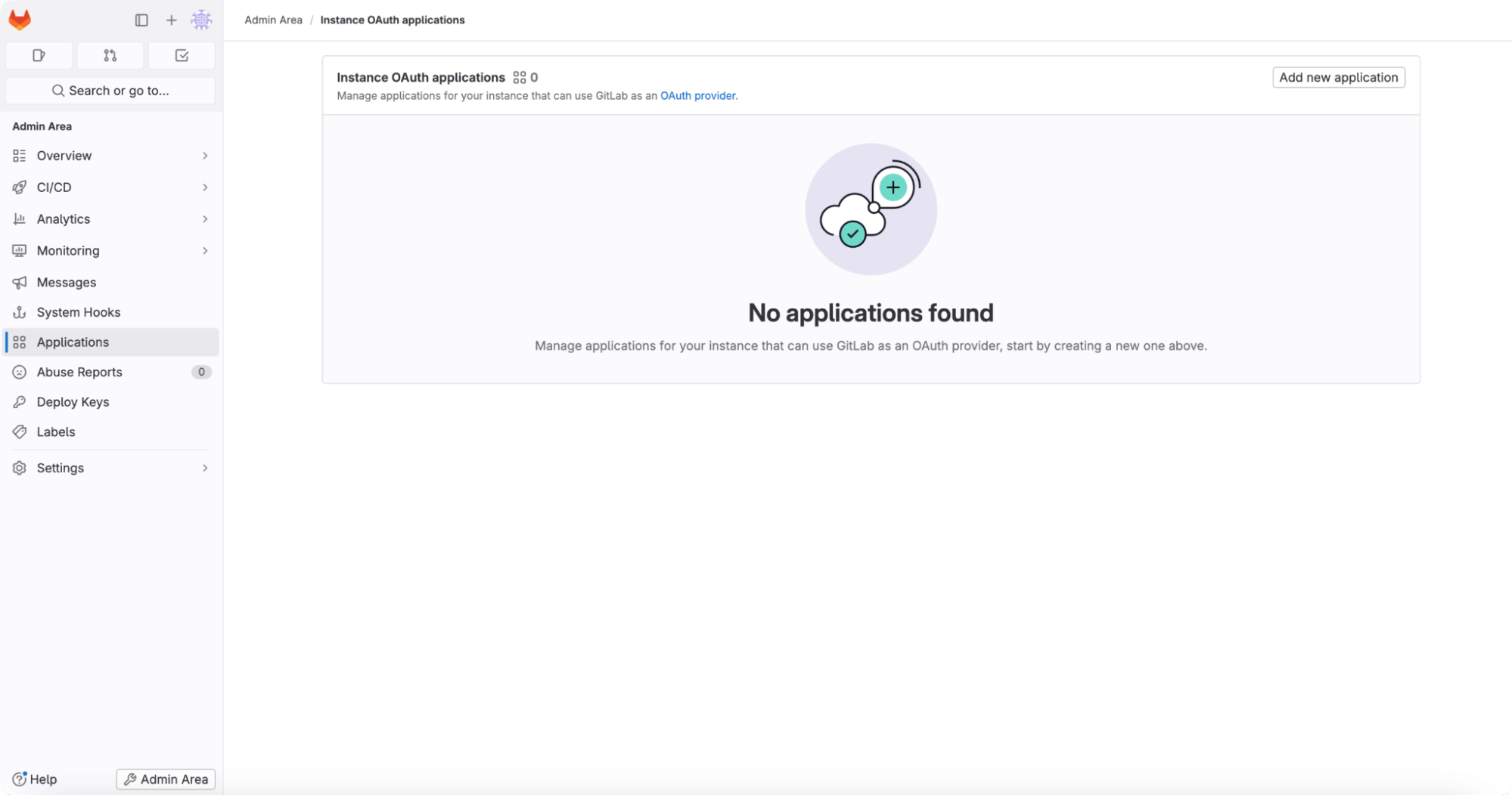 GitLab applications 