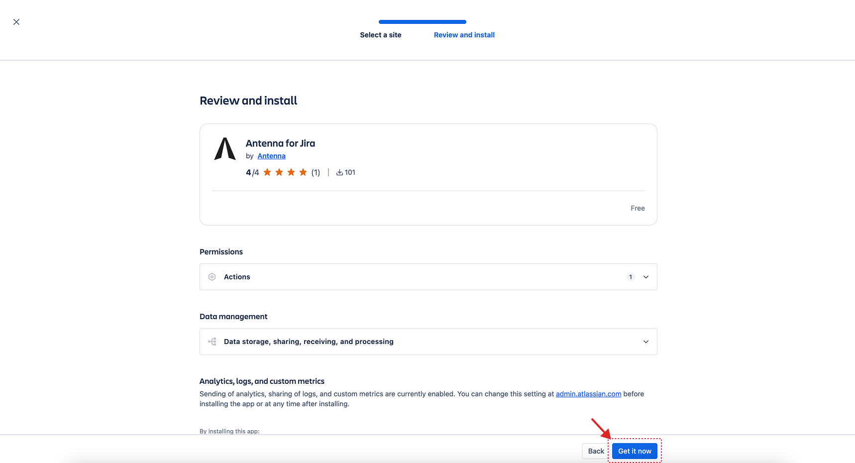 Review and install